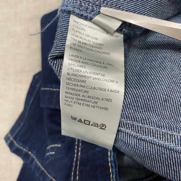 We The Free, Women's Wide Leg Pants, High Rise, Size 27 Dark Blue - Picture 14 of 14